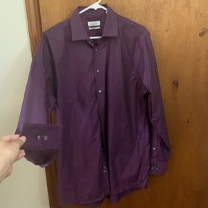 Calvin Klein Purple dress shirt